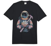 Radiant Cosmic Lapidary Astronaut Finding a Glowing geode Comfort Colors Adult Heavyweight T-Shirt