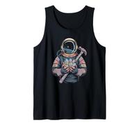 Radiant Cosmic Lapidary Astronaut Finding a Glowing geode Tank Top