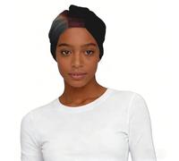Radiant Dawn Elastic Headscarf Hat - Soft Breathable Polyester Turban Non Slip Sleep Cap for Daily Use