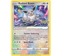 Radiant Eevee SWSH230 Pokemon Promo Card (SWSH Promo Series) + 1x TitanCards® Toploader