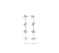 Radiant Fantasy Gold Silver Earrings, Estándar,