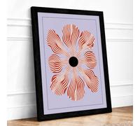Radiant Geometry Abstract Framed Wall Art Print A3 (42×29.7cm) Black, Wall Decor for Living Room, Bedroom, Office & Home, Ready to Hang, Art Gift
