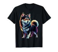 Radiant Glow Dog Design T-Shirt