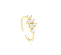 RADIANT Gold Silver Fantasy Ring, Estándar, Sterling Silver, Cubic Zirconia