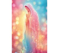 Radiant Grace: 6x9 Lined Notebook with Neon Glow Our Lady of Guadalupe Cover, 120 Pages, Aesthetic Catholic Journal for Women and Teens