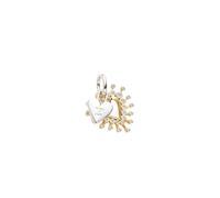 Pandora Gold Two Tone Radiant Heart Double Dangle Charm