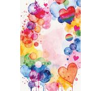 Radiant Hearts & Rainbow Dreams Journal: A Vibrant Watercolor Aesthetic Notebook with Colorful Polka Dots and Heart Art, Creative Inspiration, and Positive Mindset
