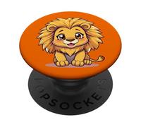 Radiant Leo Lion Zodiac Symbol with Bright Warm Charm PopSockets Adhesive PopGrip