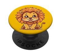 Radiant Leo Lion Zodiac Symbol with Bright Warm Charm PopSockets Adhesive PopGrip