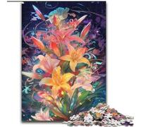 Radiant Lily Puzzle 1000 Pieces Jigsaw Jigsaw Puzzles Educational Brain Teaser, Artistic Home & Office Decor, 14+ Age size 50x75cm