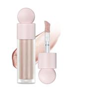 Radiant Liquid Highlighter & Blush Stick - Long-lasting Cream Contour & Jelly Glow Makeup for Face, Cheeks, Eyes & Body - Buildable Shimmer with Glow Drops for Natural Dewy Finish (Rose Gold)