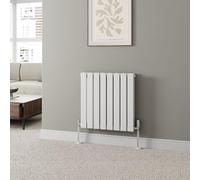 Radiant Living Designer Radiator White Horizontal Double Flat Panel Rads 600x608mm