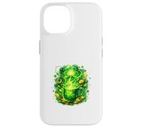 Radiant Lucky Clover Chaos Energy Design Case for iPhone 14