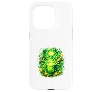 Radiant Lucky Clover Chaos Energy Design Case for iPhone 15 Pro