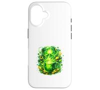 Radiant Lucky Clover Chaos Energy Design Case for iPhone 16