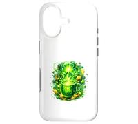 Radiant Lucky Clover Chaos Energy Design Case for iPhone 17
