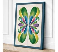 Radiant Mandala Botanical Canvas Wall Art Print 36x24 Inch (91 x 61 cm)