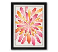 Radiant Mandala Botanical Framed Wall Art Print A2 (59.4×42cm) Black, Wall Decor for Living Room, Bedroom, Office & Home, Ready to Hang, Art Gift