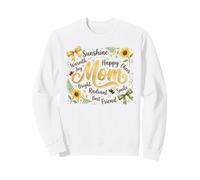 Radiant Mom Floral Sunshine Bumblebee Design Sweatshirt