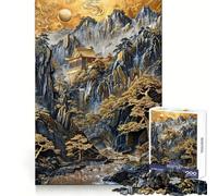 Radiant Mountain Sanctuary Jigsaw Puzzles for Teenagers 1000 Piece Thought Toy Calm Escape Precise Edge Amazing Present (50x75cm)