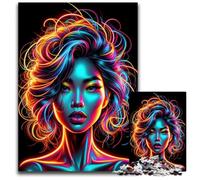 Radiant Neon ArtworkJigsaw Puzzles for Adults 1000 Piece Difficult Puzzles for Adults Perfect Home Or Office Decor Ideal 1000 PCS(38x26cm)