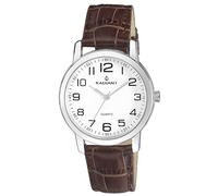 Radiant New Grand Women's Analogue Quartz Watch with Leather Strap RA281606, Brown, Classic