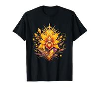 Radiant Orchid Sunburst Sacred Fantasy Bloom T-Shirt