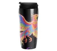 Radiant Phoenix Insulated Tumbler Reusable Plastic Iced Coffee Cup with Lid Double Walled Hot Coffee Travel Mug Gifts for Women Men BPA Free 12 Oz