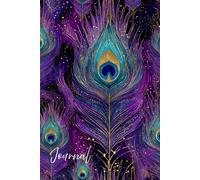 Radiant Plumage Journal: A Stunning Notebook Featuring Glowing Peacock Feathers with Glitter, Stars, and Metallic Ultraviolet, Teal, and Gold - ... Writing, Reflection, and Creative Inspiration