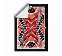 Radiant Star Design Art Deco Unframed Wall Art Print A4 (29.7×21cm), Wall Decor for Living Room, Bedroom, Office & Home, Art Gift