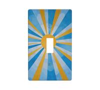 Radiant Sun in The Sky Light Switch Cover Decorative Single Toggle 1 Gang Wall Plate for Kitchen Farmhouse Bedroom Bathroom Art Decor