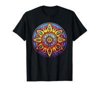 Radiant Sunflower Mandala Meditation Chakra Circle T-Shirt