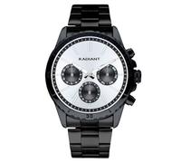 Radiant Tech Men's Analogue Quartz Watch with Stainless Steel Strap RA640703, Black, Classic