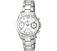 Radiant Unisex Adult Quartz Chronograph Watch with Stainless Steel Strap RA385703, Metallic Silver, Strap