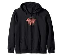 Radiant Vibes Funny Xmas Christmas Costume Zip Hoodie