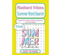 Radiant Vibes Summer Word Search Book: Word searches with easy-to-read print about season Summer and more,6x9 inches,110 pages,50+ puzzles, carefully ... perfect as a gift or to enjoy at home.