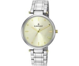 Radiant Women's Adeli Collection Analog Watch with Gold Dial 3ATM 34mm Reference RA468203, Multicoloured, Bracelet