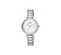 Radiant Women's Analog Watch Romance Collection Bicolor Silver and Rose Gold Embossed Dial 3ATM. 34 mm. Reference RA431607., Multicoloured, Strap