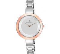 Radiant Women's Quartz Analog Watch with Steel Strap, Silver/Rose Gold, 35MM, Bracelet