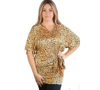 Radiant Wrap Fashionable Hospital Gown for Women - Designer Hospital Patient Gown for Breast Cancer Radiation Therapy, Lioness, One size