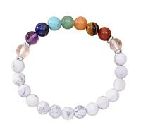 RadiantRover Strong Healing Crystal Bracelet 8MM Genuine Stone Bracelet Lucky Beaded Chakra Bracelets 6.5 inch Positive Energy Bracelets Inspirational Gifts for Women Mom