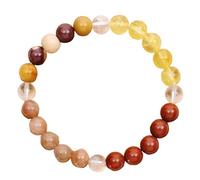 RadiantRover Strong Healing Crystal Bracelet 8MM Genuine Stone Bracelet Lucky Beaded Chakra Bracelets 6.5 inch Positive Energy Bracelets Inspirational Gifts for Women Mom