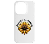 Radiate Happiness Sunflower Inspirational Design Case for iPhone 14 Pro