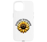Radiate Happiness Sunflower Inspirational Design Case for iPhone 15