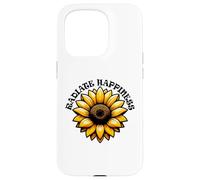 Radiate Happiness Sunflower Inspirational Design Case for iPhone 15 Pro