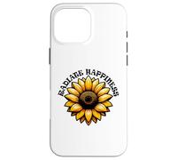 Radiate Happiness Sunflower Inspirational Design Case for iPhone 16 Pro Max