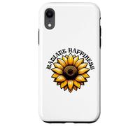 Radiate Happiness Sunflower Inspirational Design Case for iPhone XR
