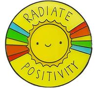 Radiate Positivity Rainbow Gay Pride Gift Enamel Pin Cute Things Sun Lapel Pins Brooch for Clothes Badges on Backpack Jewelry Lesbian Gay Gift for Women Unsix
