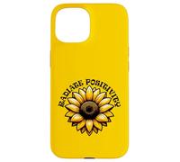 Radiate Positivity Sunflower Inspirational Design Case for iPhone 15
