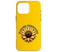 Radiate Positivity Sunflower Inspirational Design Case for iPhone 16 Pro Max